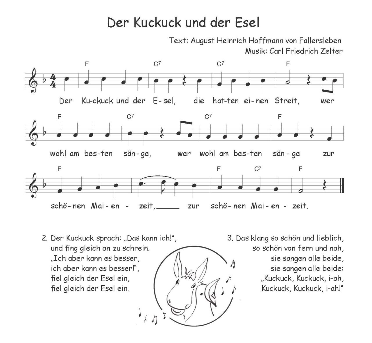 Der Kuckuck Und Der Esel Volkslieder Aus Tirol